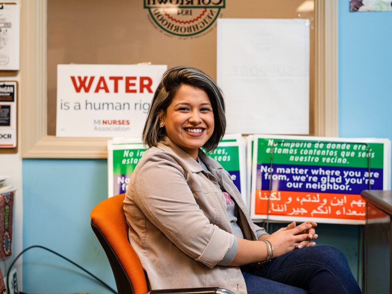 Gabriela Santiago-Romero and organizers in Southwest Detroit are surveying residents to see what community needs are amid COVID-19.