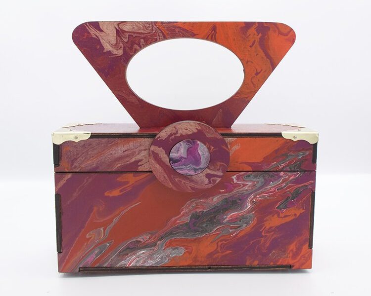 Bags to Butterflies handbags are made from reclaimed wood.