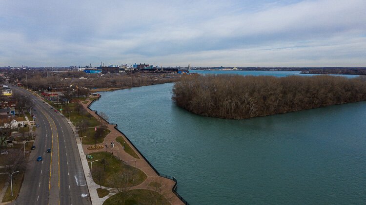 Housing and water-based recreation are two assets along the West Jefferson Corridor. 