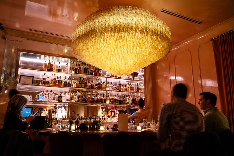 The posh and intimate Candy Bar at The Siren Hotel is Lewis' spot for date-night drinks or cocktails with small groups.