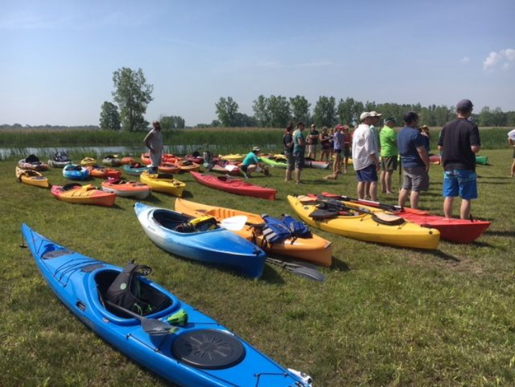 Enjoy navigating the blueway trails via kayak during upcoming community paddles.