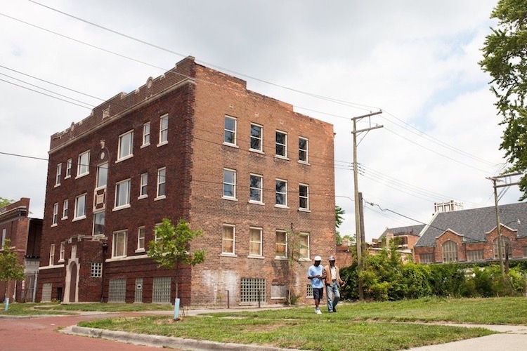 IDAO Building in Jefferson Chalmers prior to redevelopment (Courtesy City of Detroit)