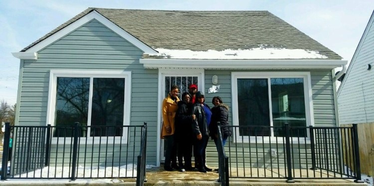 And the McPhail's house in Warrendale after renovation. (Before and after photos courtesy of the City of Detroit)