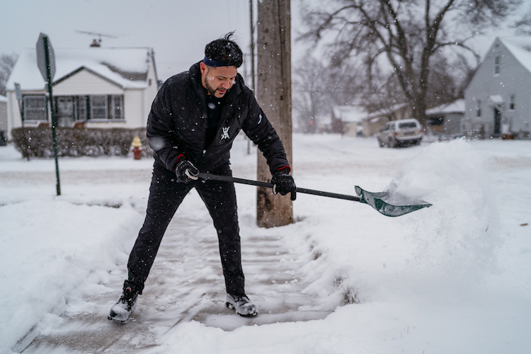 Detroit Snow Team volunteer Rico Razo