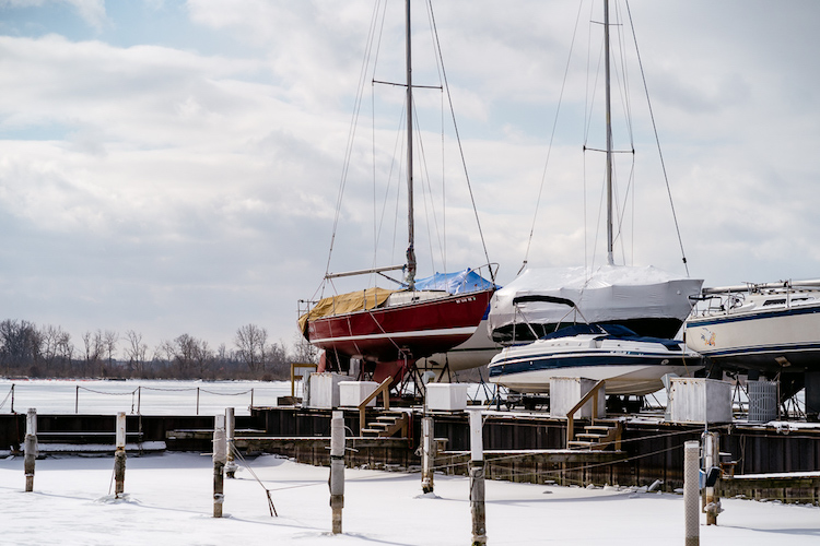 Boats on the Detroit River