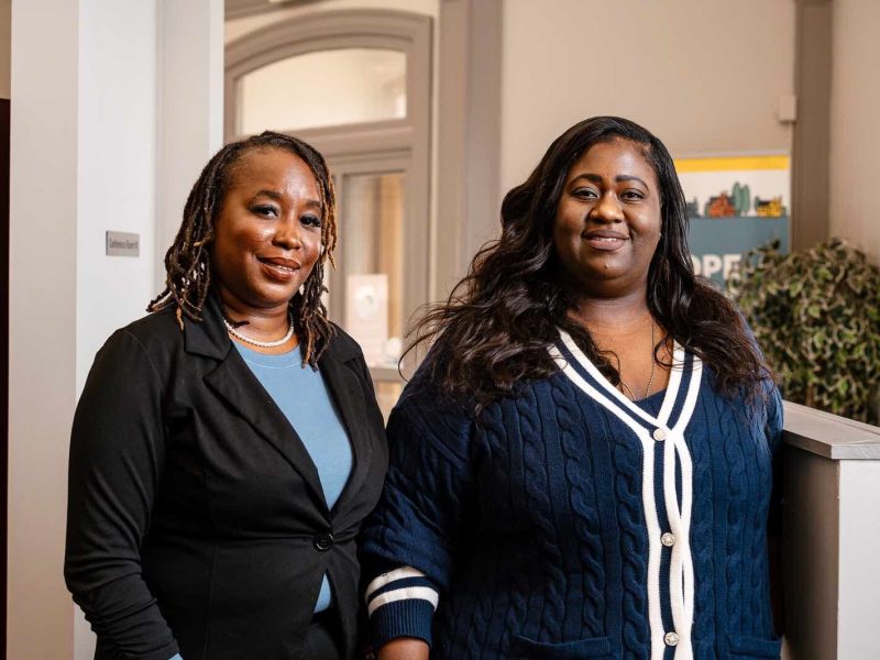 Shanin Green-Flowers (left) is Director of Housing Services at U SNAP BAC on Detroit’s East Side and Jawana Jackson (right) is Director of Programs