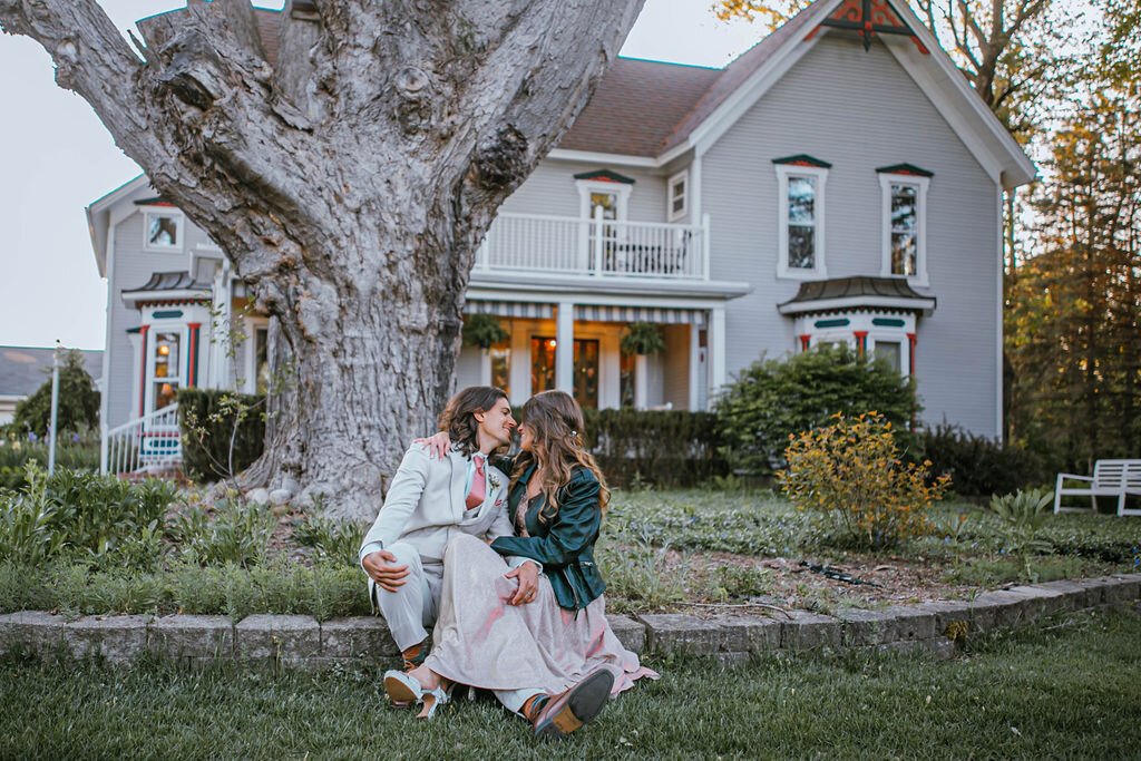 A wedding at Stag's Leap Farm.