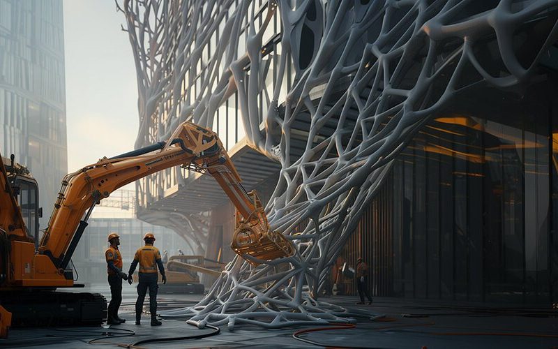 Constructing Futures AI focuses on AI generated images to envision the future of construction technology.