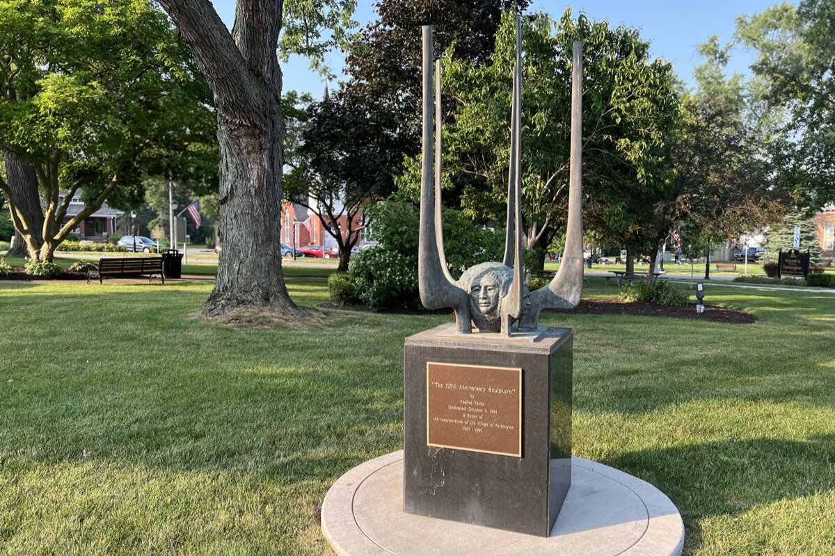 "The 125th Anniversary Sculpture" by Kegham Tazian.