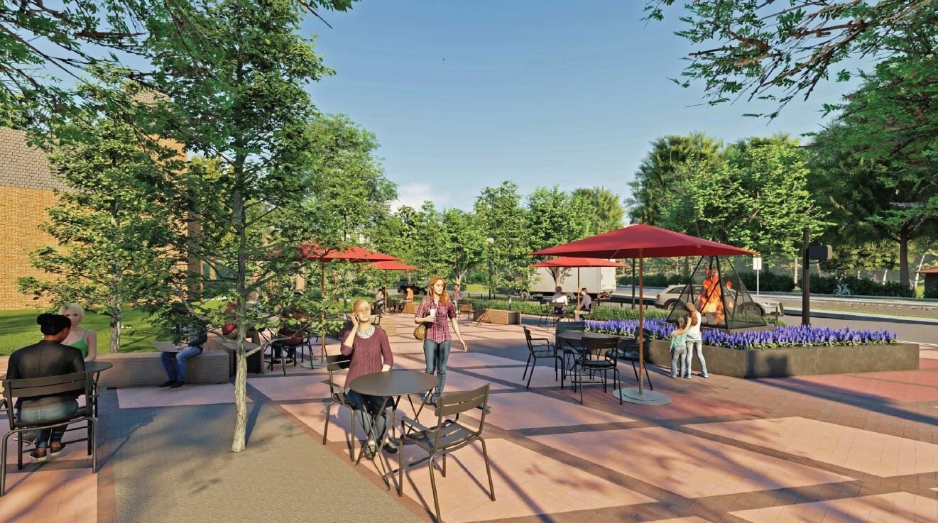Renderings for Masons Corner in downtown Farmington.
