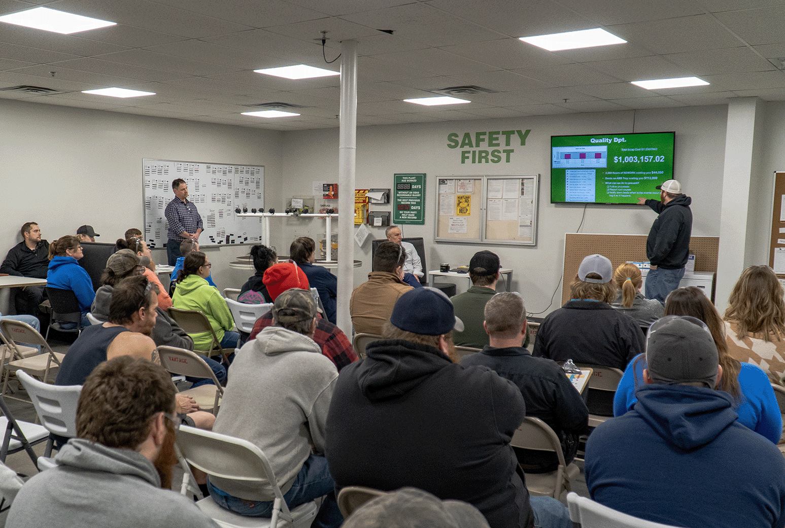 A  community health worker connects Vantage's employees with resources in the community.