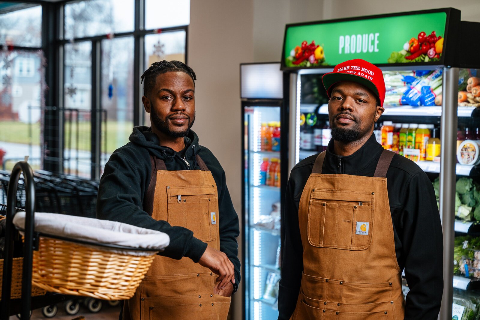  Kevante "KG" Grimes and Kieve Grimes in Neighborhood Grocery.