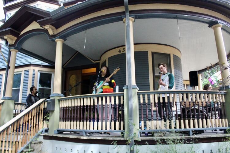 Commønwealth band members Chris Kendall, Jason Rho, Josh Bertolet, and Tom Phillips.