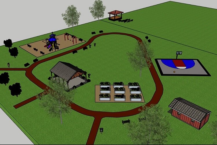 Plans for Wadsworth-Greenview Park upgrades. (Courtesy of Cody Rouge CAA)