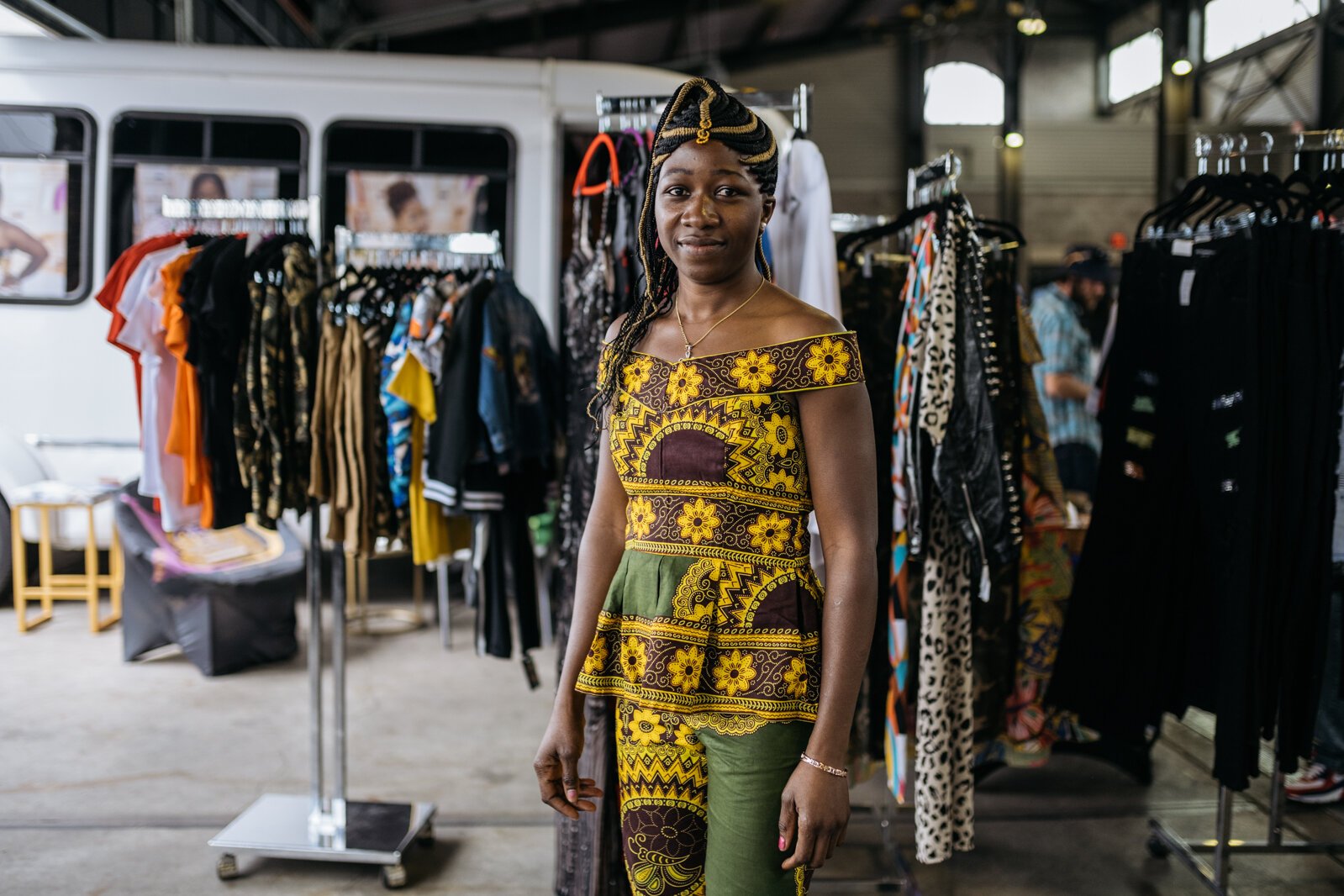 Clothing designer Marie Bazie owns Coul Fashion.