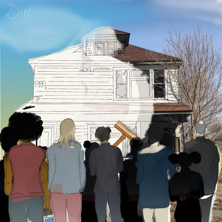 Dominique Hubbard's final work for the Voices of Youth project.