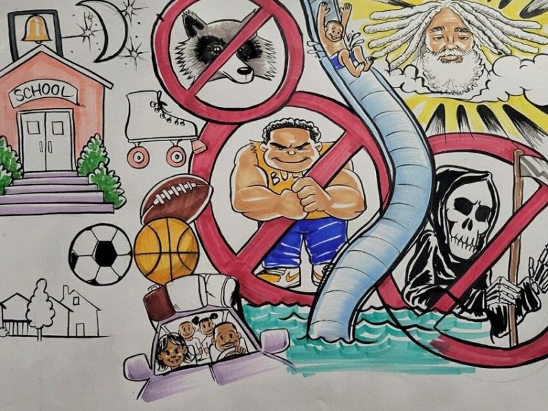 Clifton "Clifnotes" Perry captures the sentiments shared during the youth listening session.