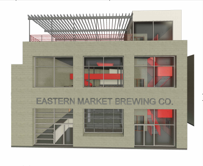 An early rendering of the new-look brewery from Five-Eighths Architecture in Birmingham. (Courtesy of Dayne Bartscht)