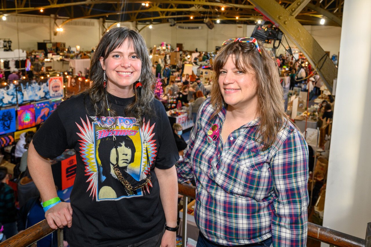 The Handmade Detroit team, led by founders Bethany Nixon (left to right) and Carey Gustafson are ready to bring back Detroit Urban Craft Fair this year at the Masonic Temple. Photo: Doug Coombe.