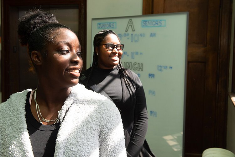 Jasila Smith and Imani Daniels are part of the senior class.