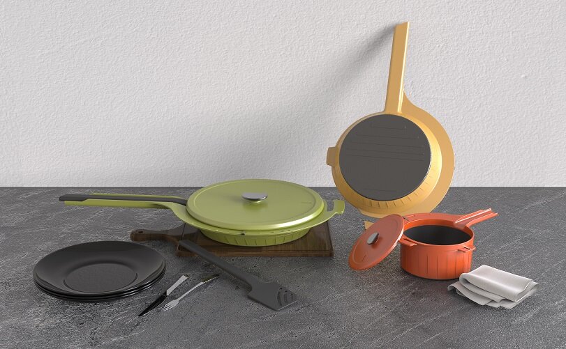 Taylor Spencer designed a cookware set with increased accessibility. Photo supplied.