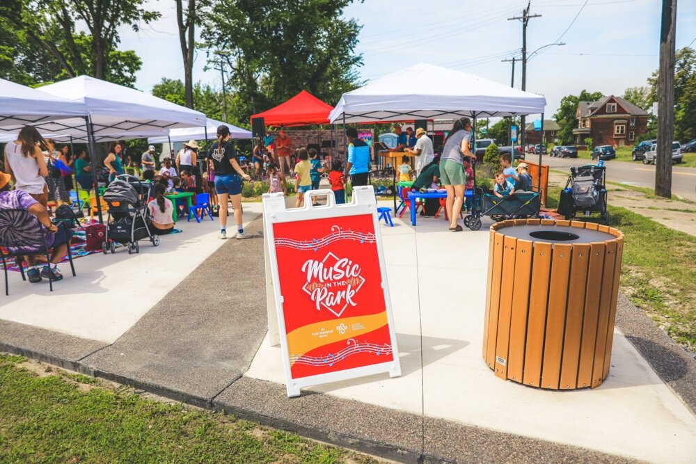 Spotlight Park is located at 5945 Linwood St. in Detroit.