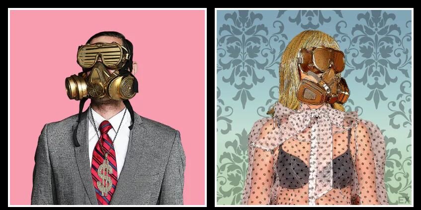 Steve and Dorota Coy are the husband and wife conceptual and visual artist duo behind Hygenic Dress League Corporation.