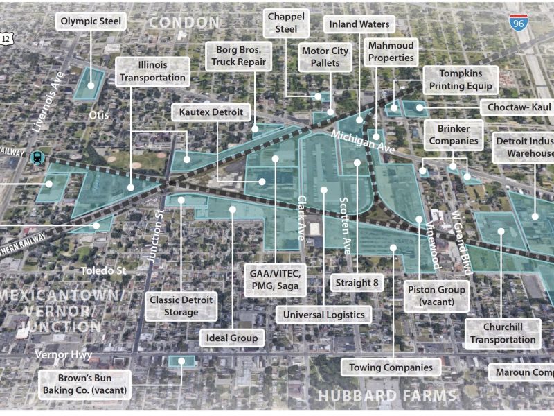 Key businesses identified 'Exploring Opportunities for Equitable Development in a Southwest Detroit Industrial District' plan
