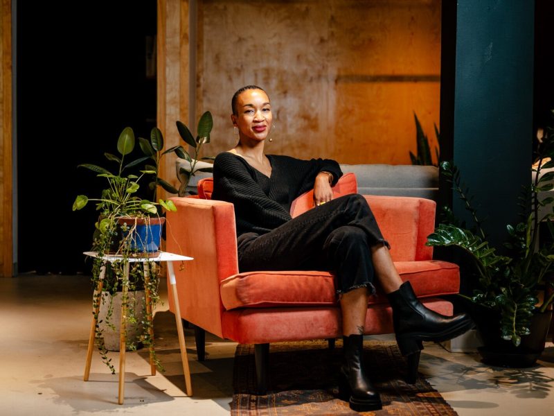 Michaela Ayers at Room Project. Photo by Nick Hagen.