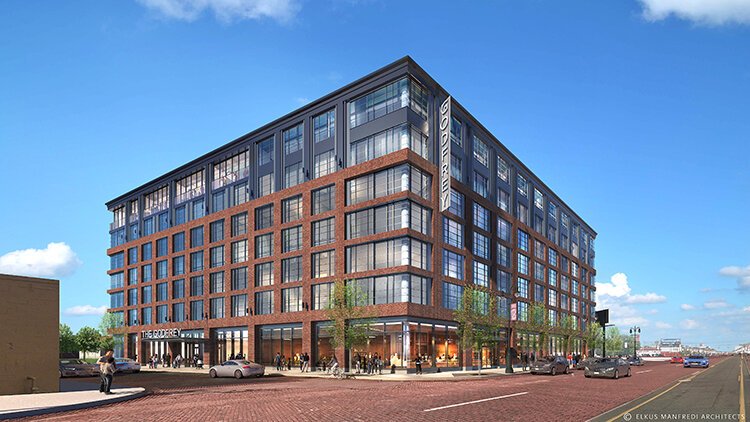 Plans for the Godfrey Hotel. Courtesy of Elkus Manfredi Architects