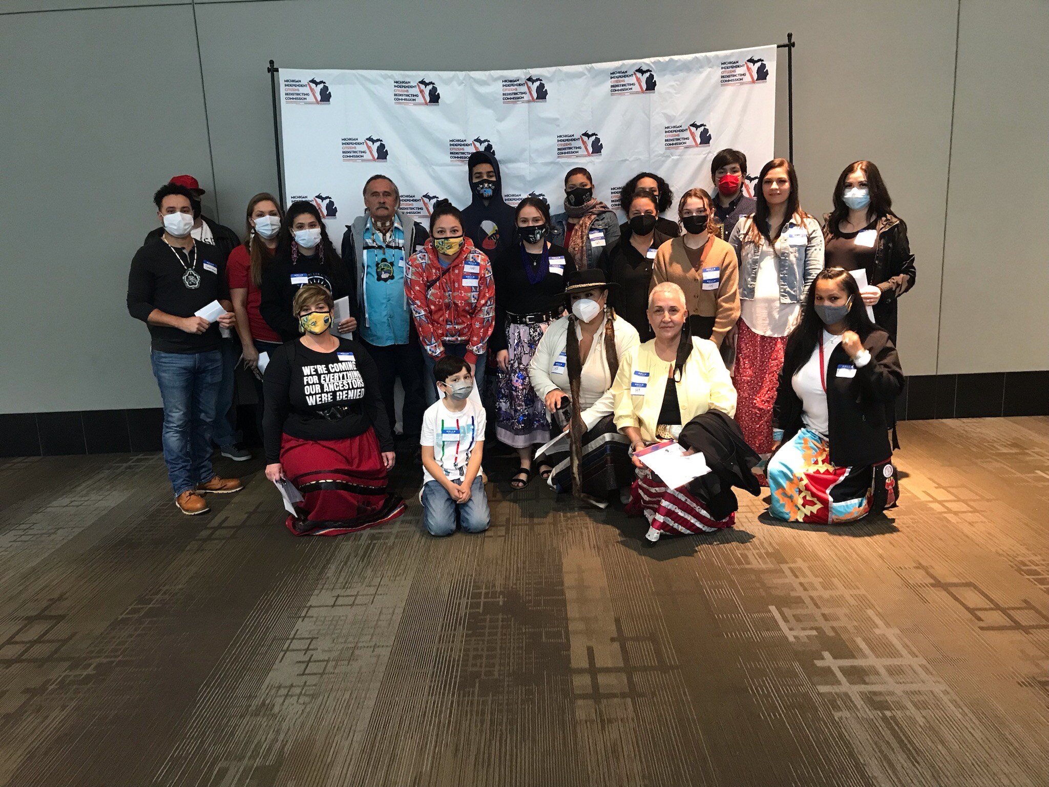 Miigwech, Inc. organized trips to three of the five public hearings to provide comment on the draft maps released by the MICRC.