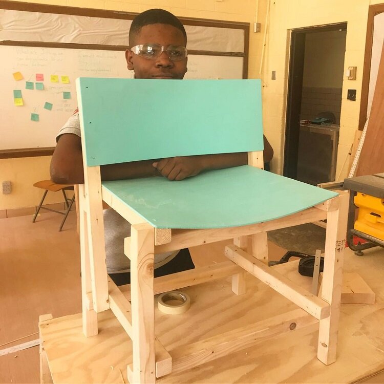 A youth particpates in A CRCAA jobs readiness program