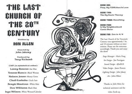 Playbill for "Last Church of the 20th Century"
