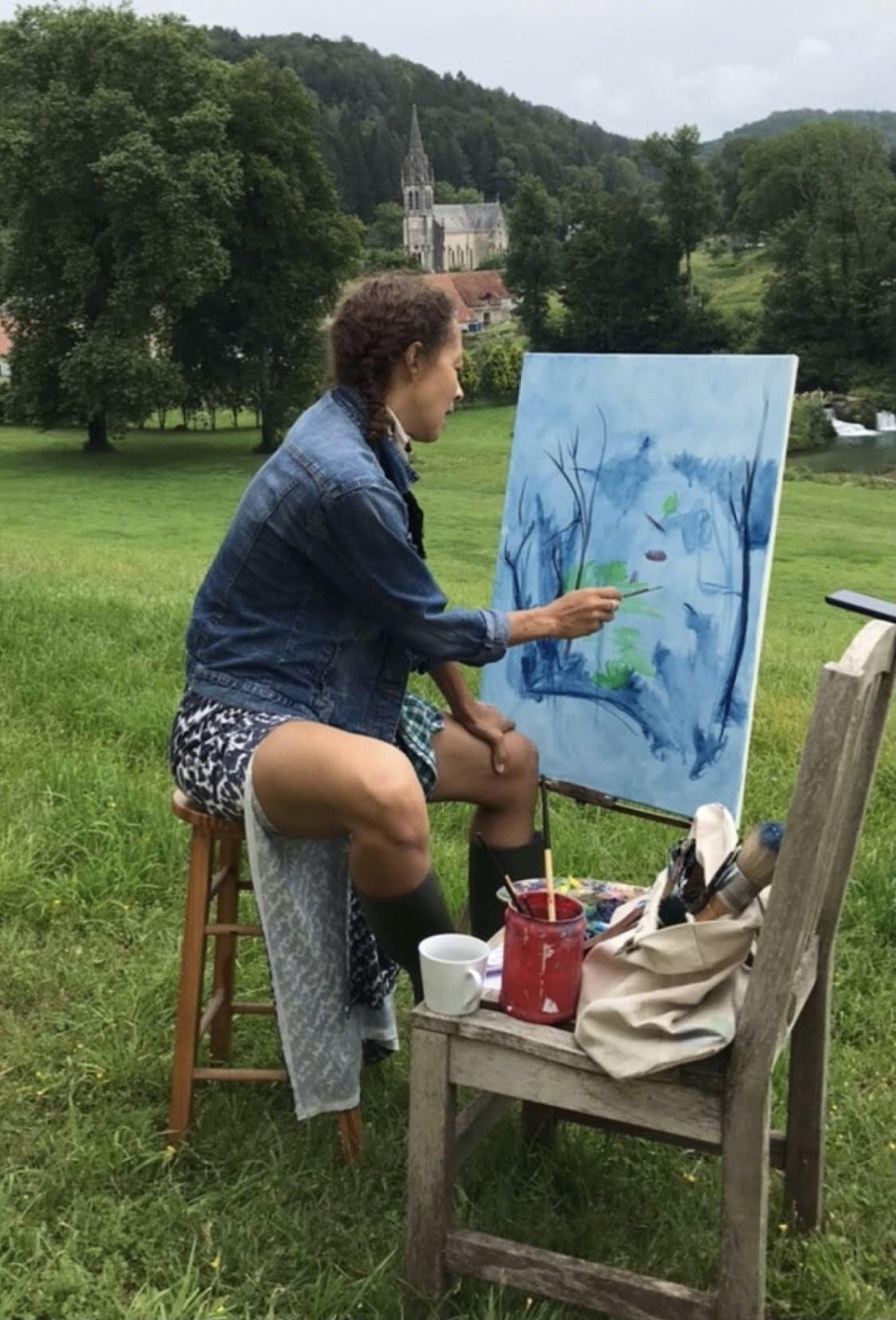 At Chateau Orquevaux in the French countryside.