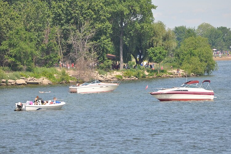 All kinds of boats can be found on Lake St. Clair.