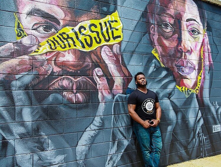 John Sloan III, who co-leads BLMDetroit with fellow organizer Curtis Renee.