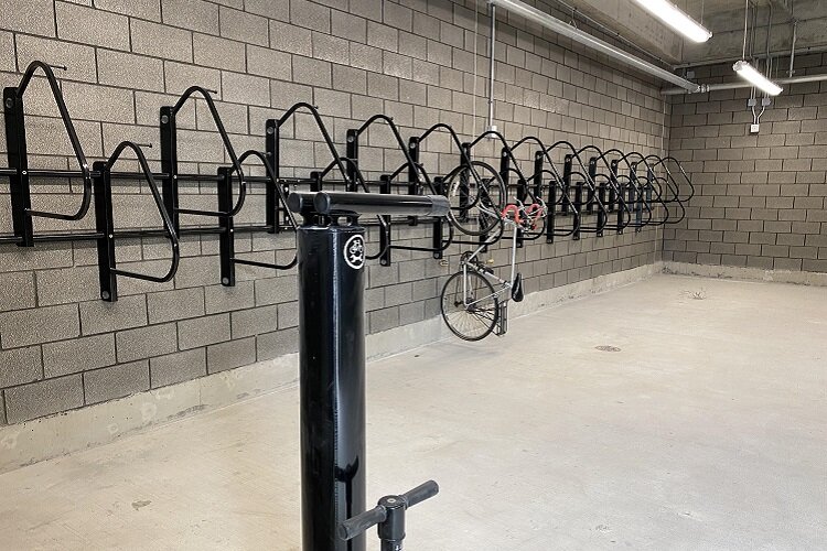 Bikeroom at The Dot. Courtesy City of Ferndale.