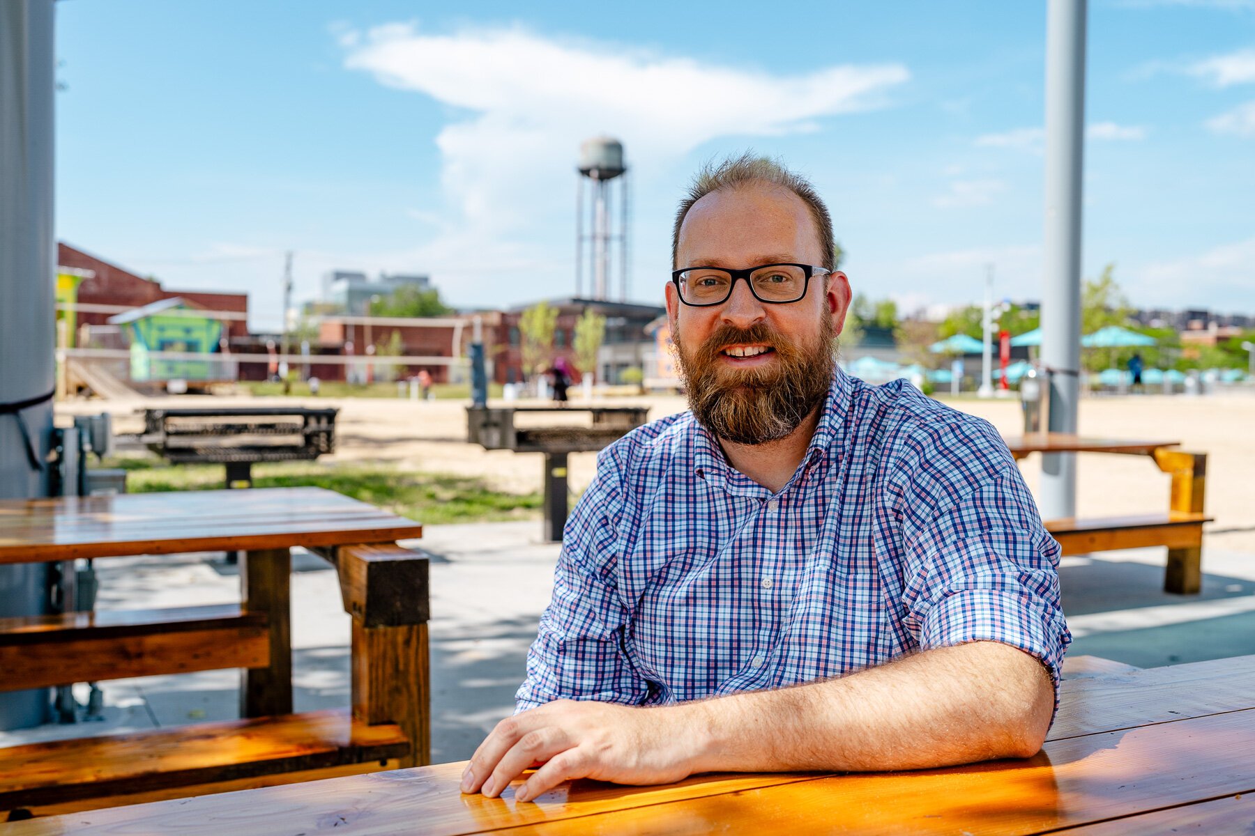 Mark Wallace at Robert Valade Park. Photo by Nick Hagen.