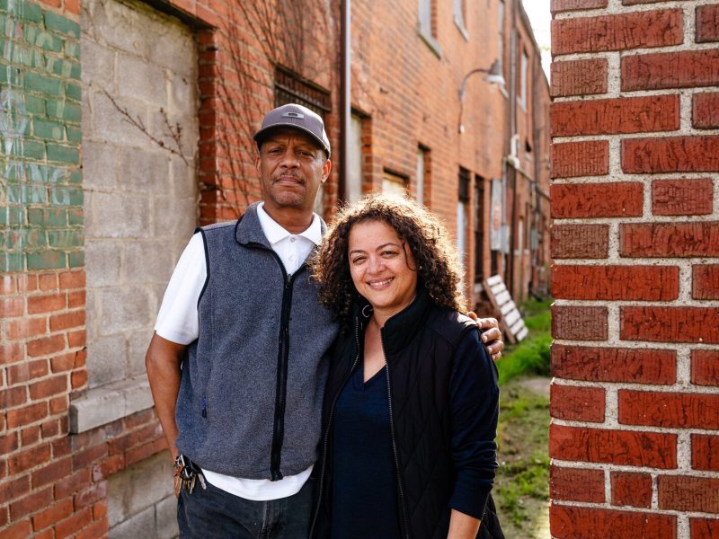 Stephen Merriweather (left) and Sharnita Johnson . Photo by Nick hagen.