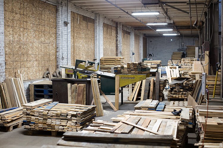 Storage space at the new premises on Mack Avenue provides J&G Pallets with the room they need to grow. 