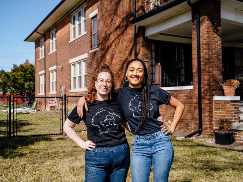 Elyse Wolf and Monique Becker at The Hazelwood Home. Photo by Nick Hagen.