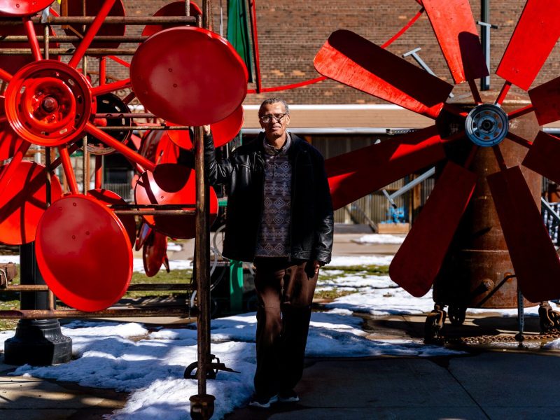 CAN Art Handworks Sculpture Park & Detroit Windmill Wind Turbine Farm