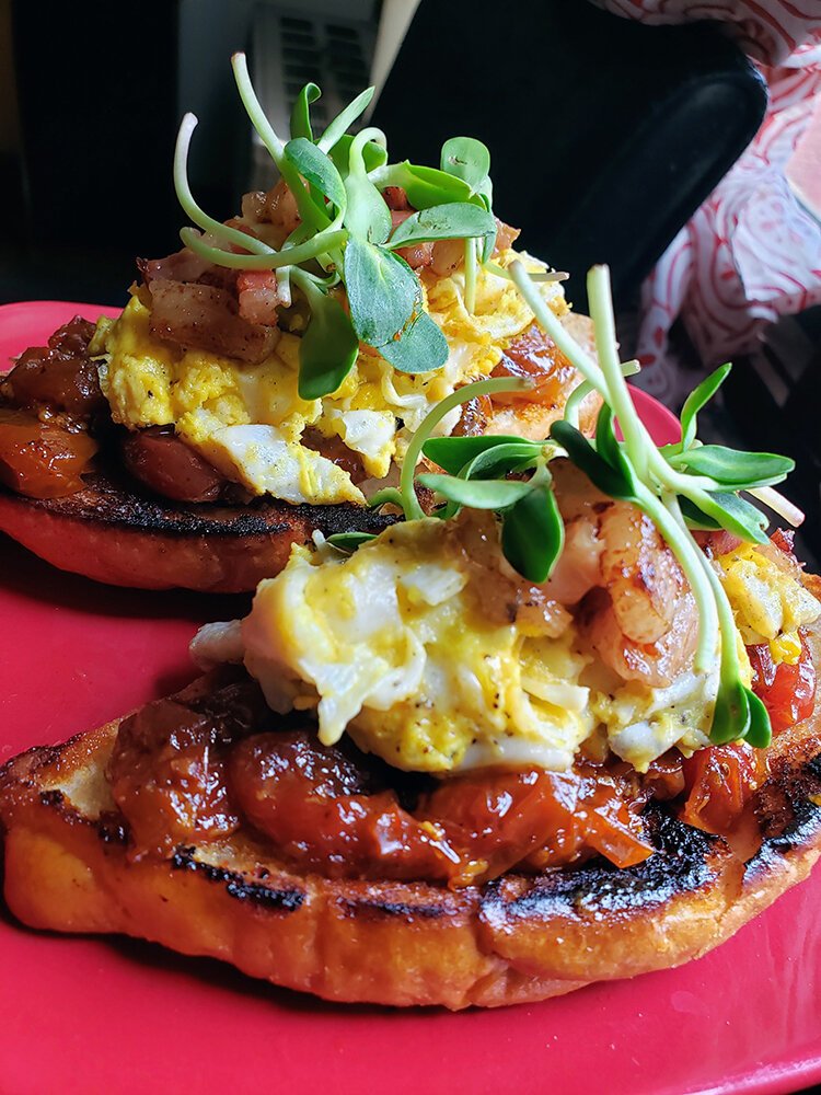 One of Lucky Pistil's dishes. These are dishes you might find at some of the top restaurants in Detroit, if it wasn’t for the featured ingredient: THC.