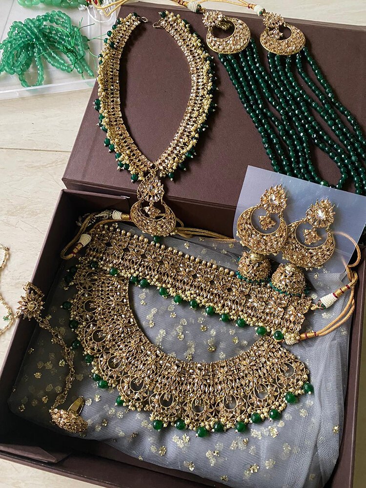 Festive Essentials offers customized jewelry for brides.