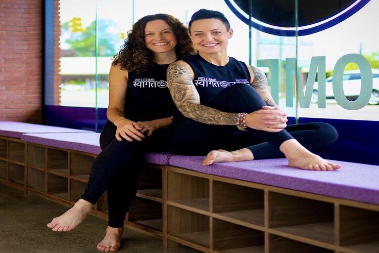 Robyn and Melissa Childers, owners of Welcome Home Yoga & Wellness.