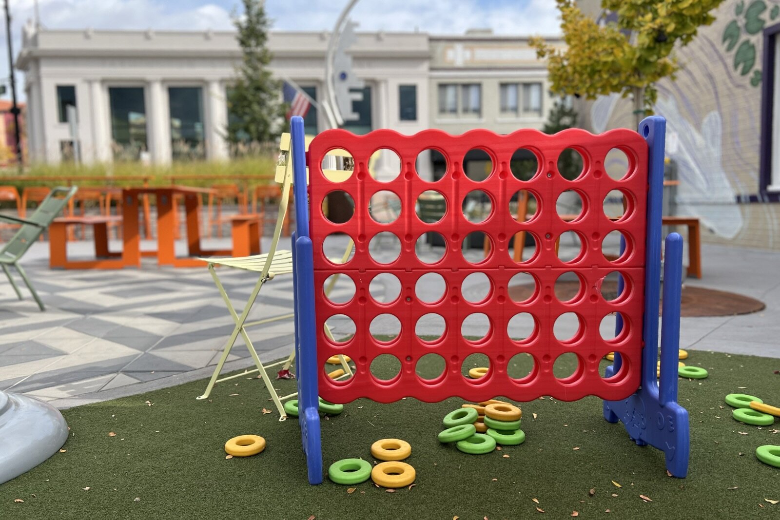 Making connections at Dinan Park.