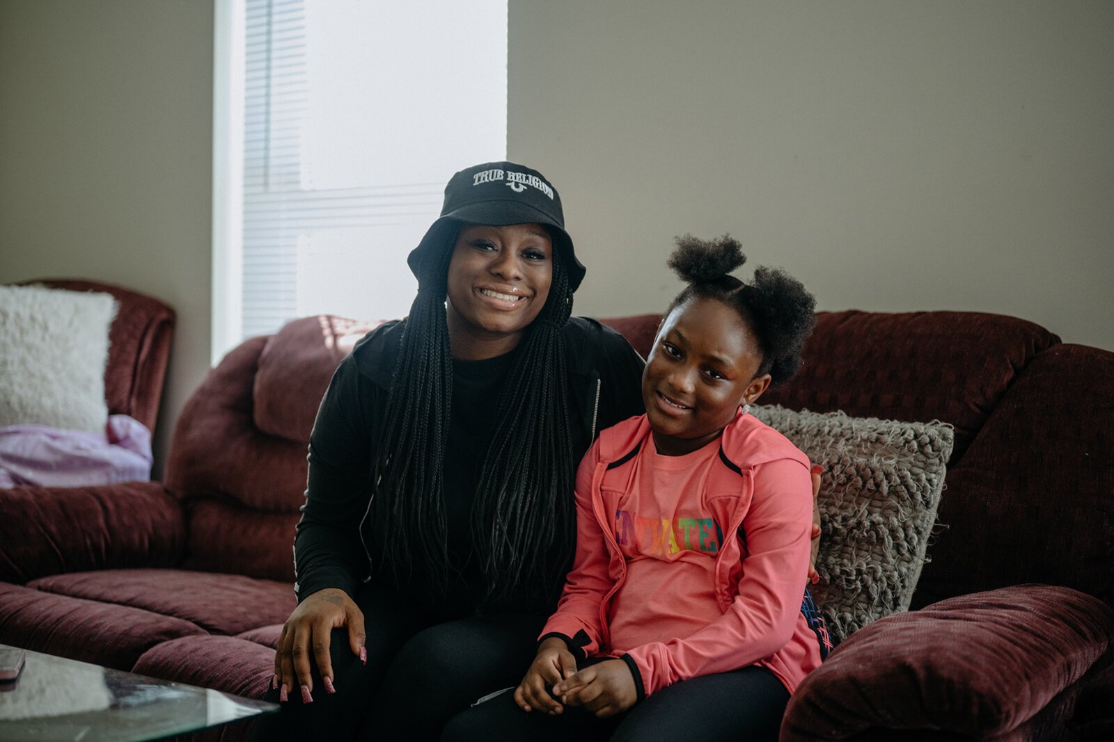 Labrea Robinson with her daughter Amarrah.