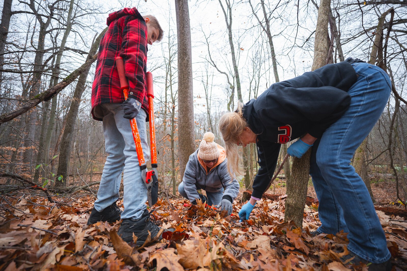 A Metroparks cleanup event.