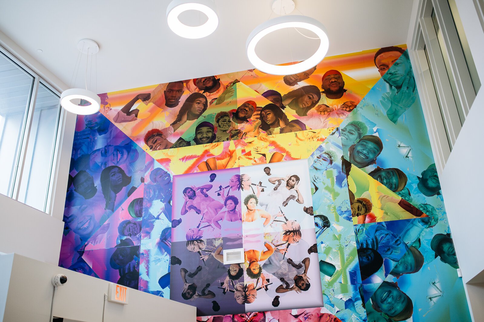 A mural in the Clairmount Center lobby.