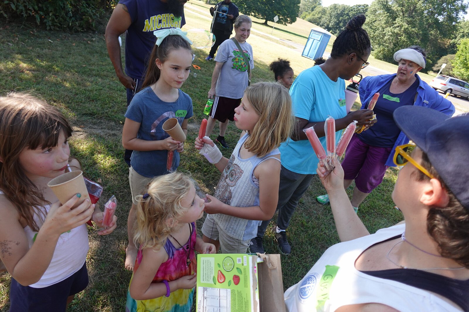 A campout at Eliza Howell Park.